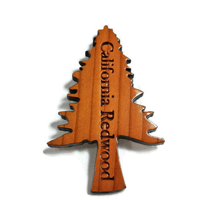 Wholesale Portola Redwoods Tree Magnet Wood Souvenir #M4001PortolaW