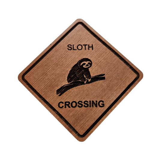 Wholesale Sloth Crossing Wood Magnet Souvenir