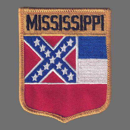 MISSISSIPPI LG Flag Shield Patch - 2202