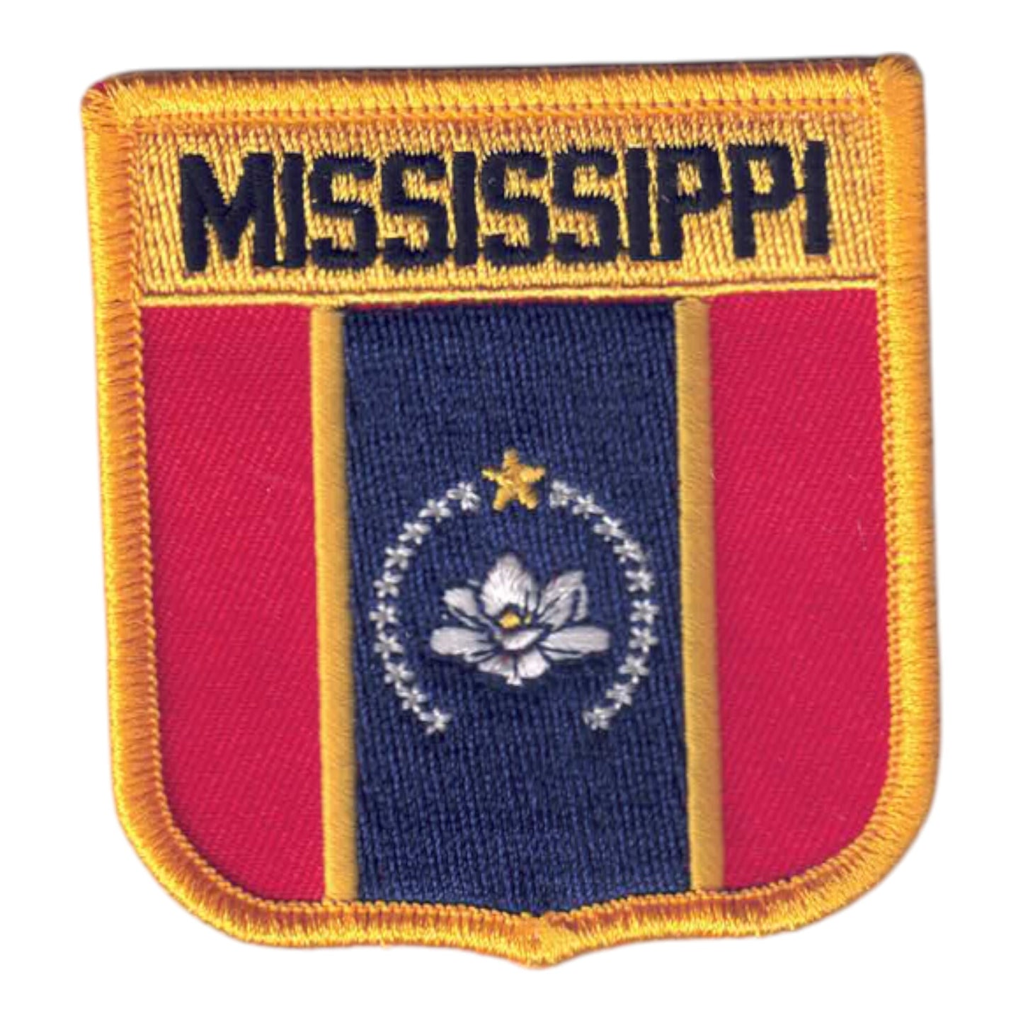 MISSISSIPPI Med Flag Shield Souvenir Patch - 2205