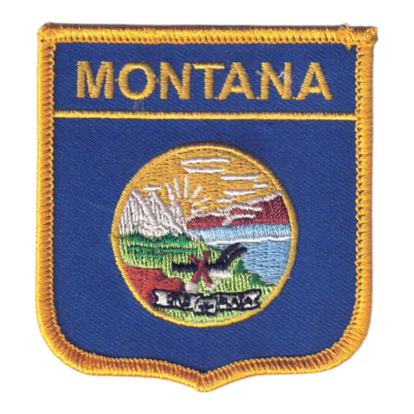 MONTANA Med Flag Shield Souvenir Patch - 2305