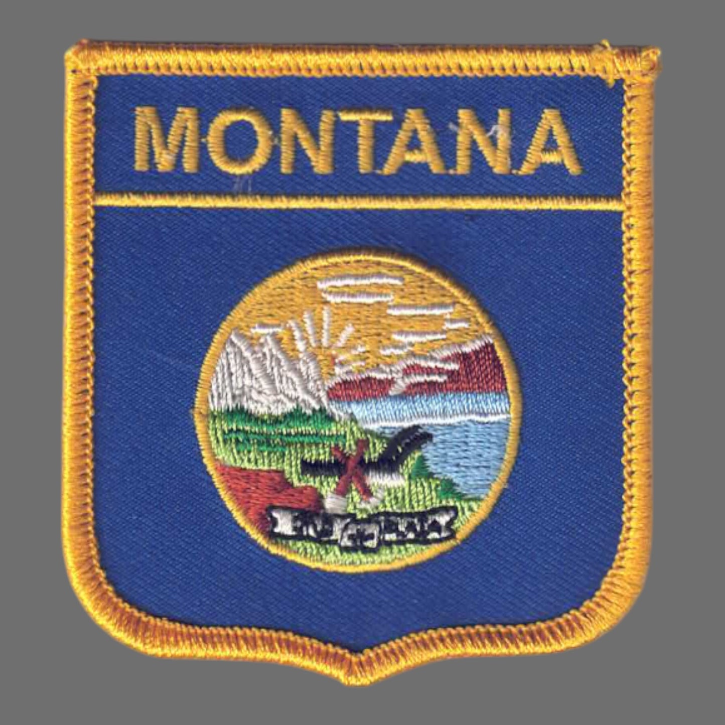 MONTANA Med Flag Shield Souvenir Patch - 2305