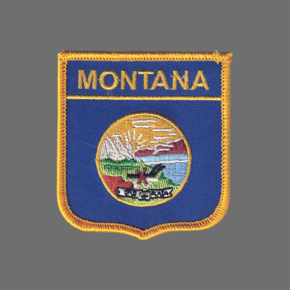 MONTANA Med Flag Shield Souvenir Patch - 2305