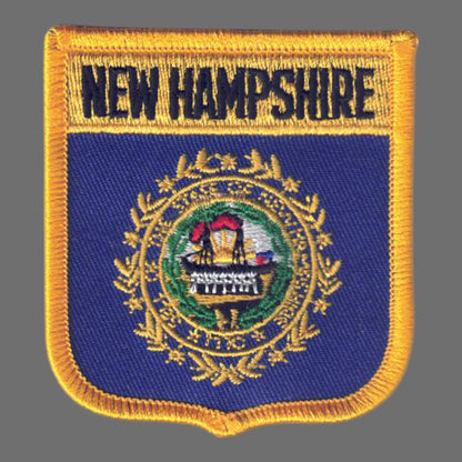 NEW HAMPSHIRE Med Flag Shield Patch - 2455