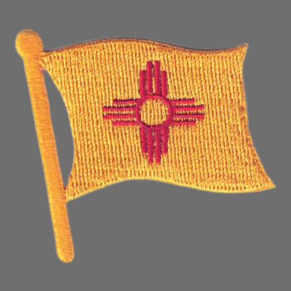 New Mexico Wavy Flag Patch - 2586
