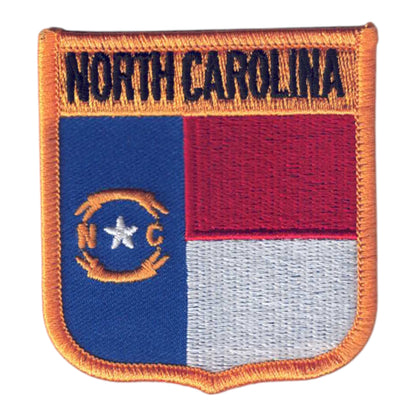 NORTH CAROLINA Med Flag Shield Patch - 2655
