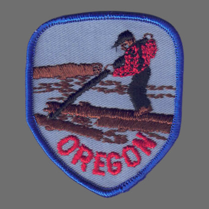 Vintage OREGON logger Patch - 2853