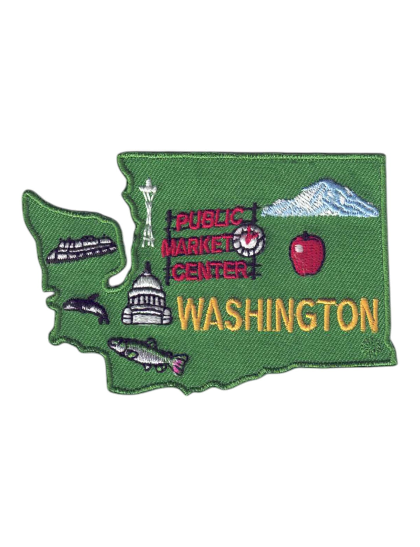 WASHINGTON WA State Map Patch - 3376