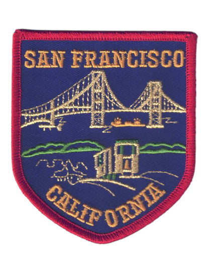 SAN FRANCISCO Shield Patch Red Border - 4001-21M