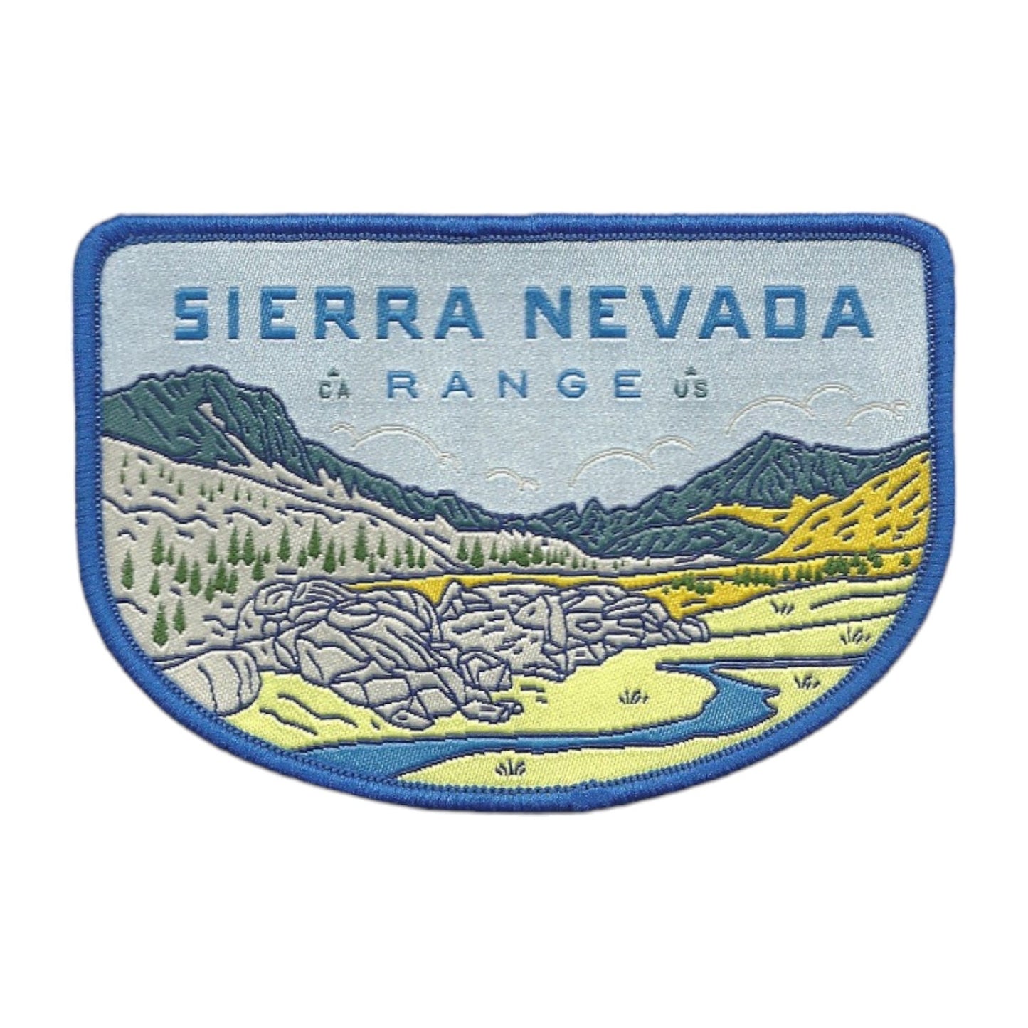 California Patch – CA Sierra Nevada Range  - Travel Patch – Souvenir Patch 3.8" Iron On Sew On Embellishment Applique