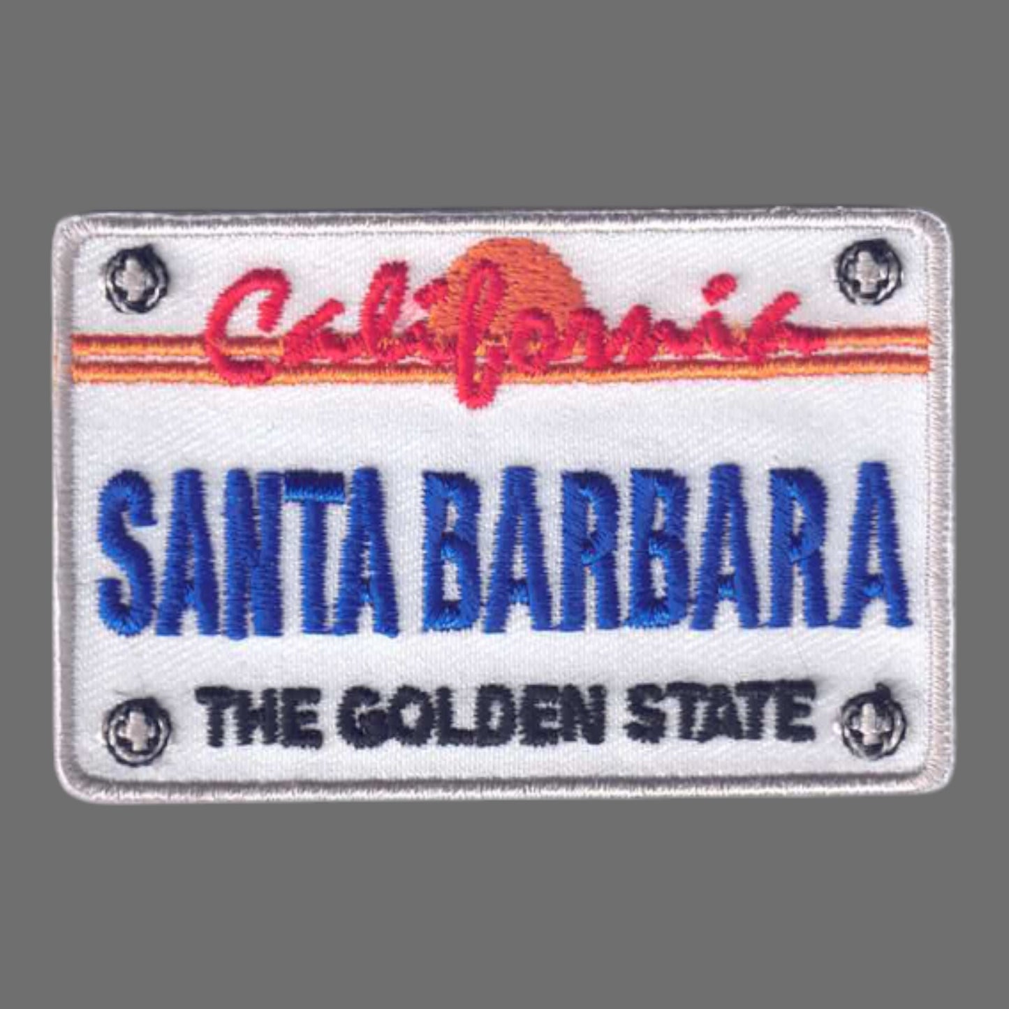 SANTA BARBARA License Plate Patch - 4561
