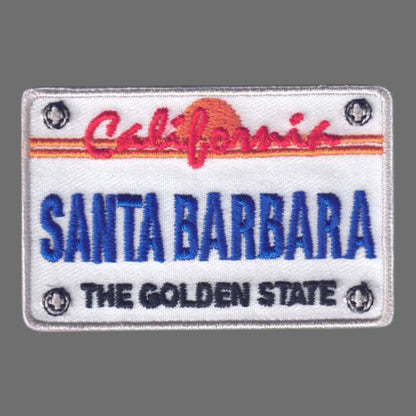 SANTA BARBARA License Plate Patch - 4561