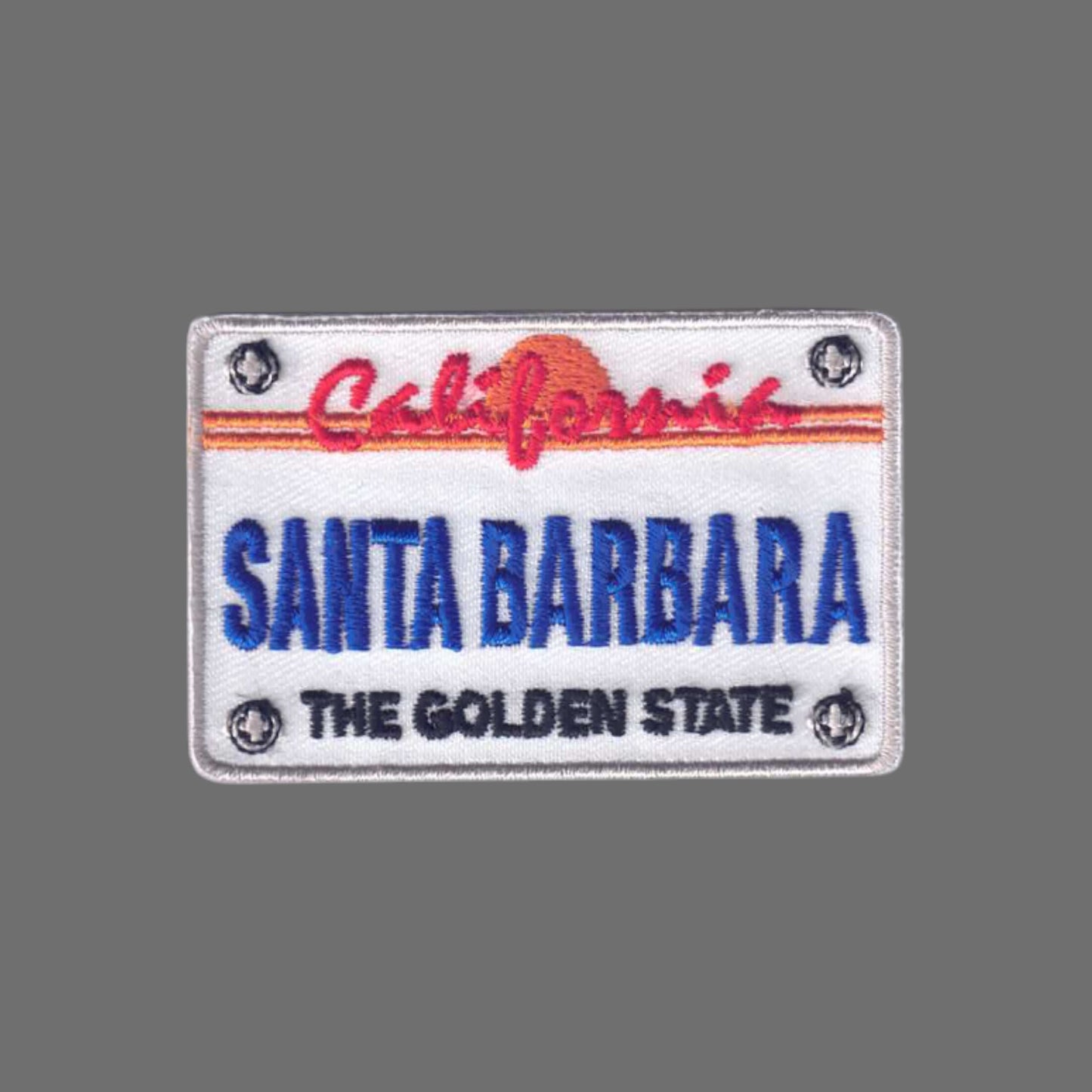 SANTA BARBARA License Plate Patch - 4561