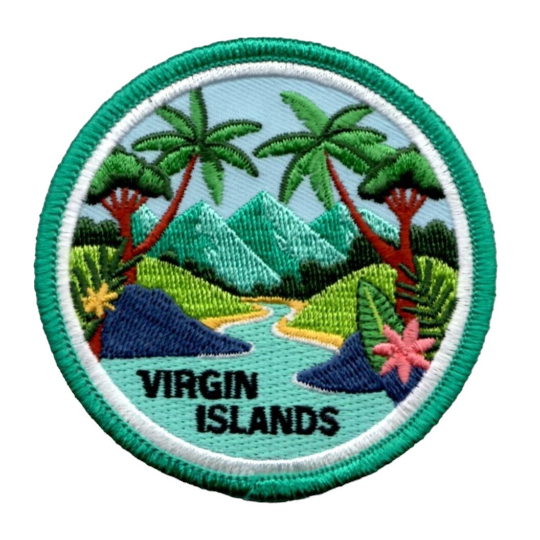 Wholesale Virgin Islands Patch – Travel Gift – Iron On 3 Inch