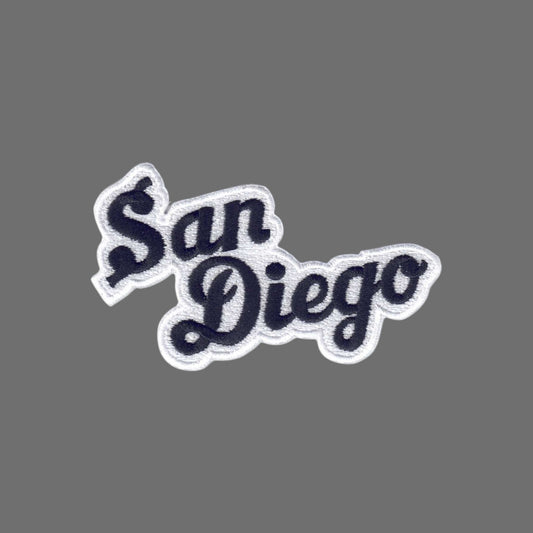San Diego Script Patch Black - 4702-01/39