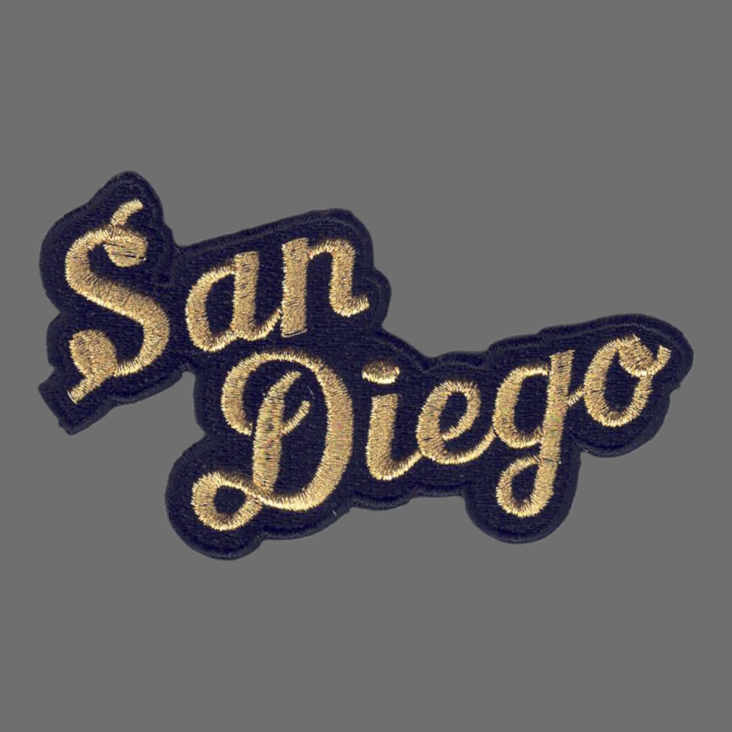 San Diego Script Text Patch  Gold- 4702-21M/01
