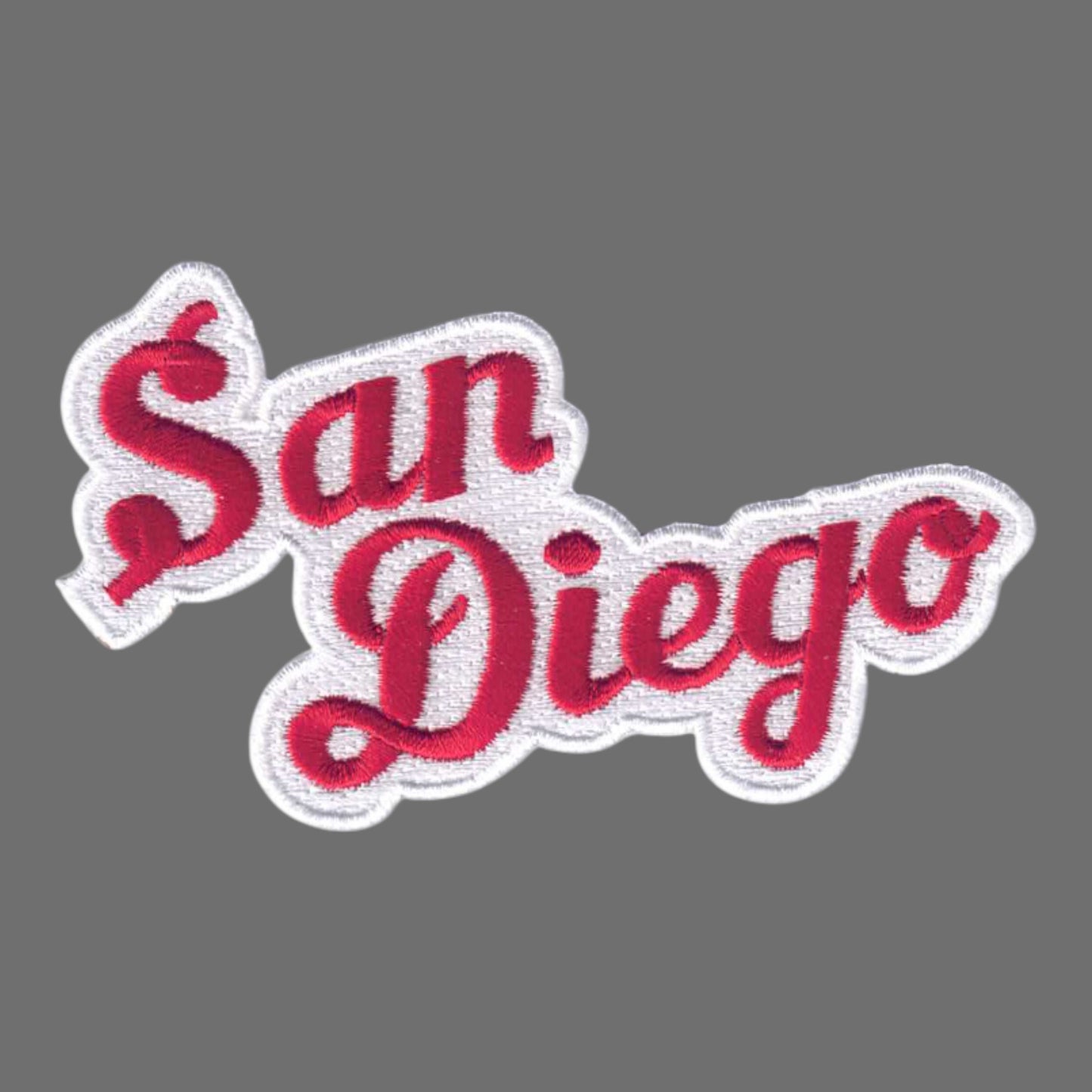San Diego Script Text Patch Red - 4702-36/39
