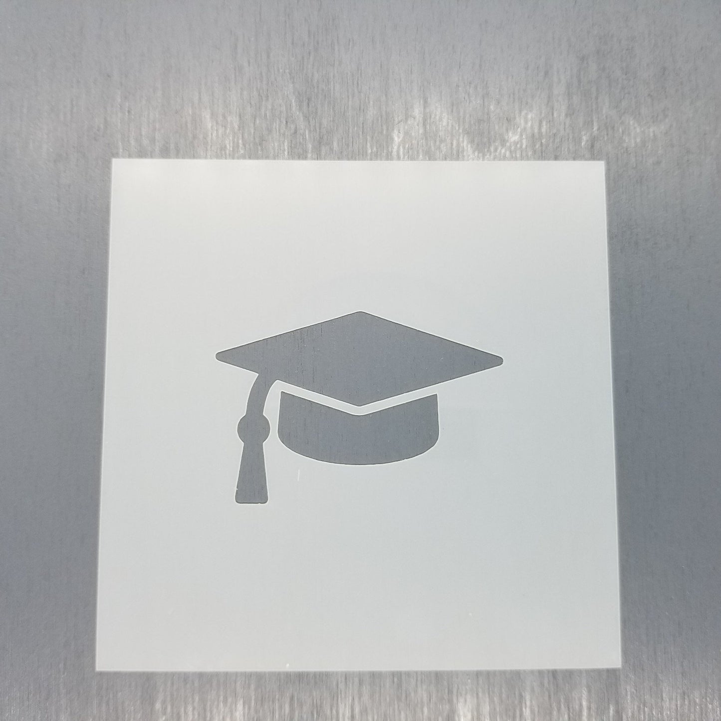 Graduation Cap Stencil Reusable Food Safe Sign Painting Decorating Cookie Stencil Graduation Cap with Tassel Graduate Cakes Cookies