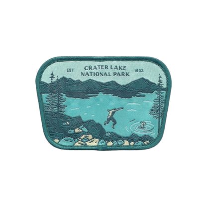 Oregon Patch – Crater Lake National Park - Travel Patch – Souvenir Patch 3.6" Iron On Sew On Embellishment Applique