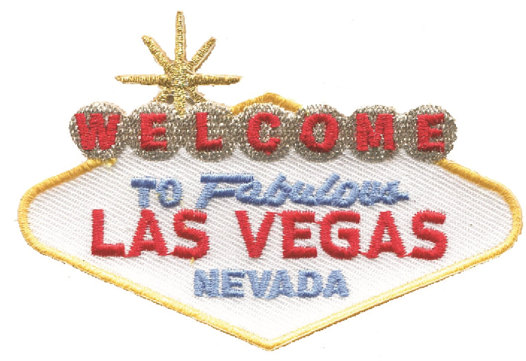 WELCOME TO FABULOUS LAS VEGAS sign souvenir embroidered patch