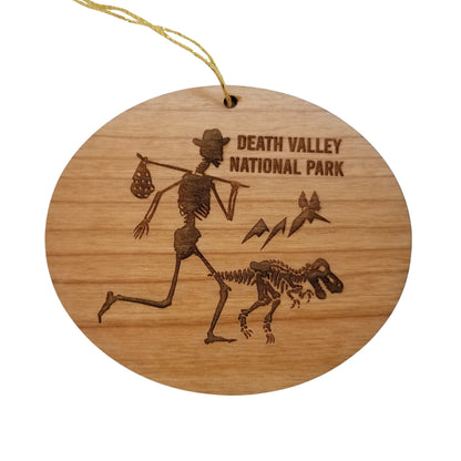 Death Valley National Park Ornament - Dinosaur Skeleton Handmade Wood Ornament - California Souvenir - Christmas Travel Gift