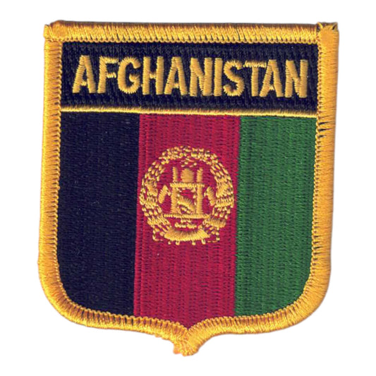 AFGHANISTAN Country Flag Shield Patch - 5991