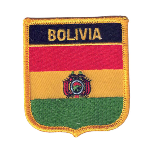 BOLIVIA Country Flag Shield Patch - 6091