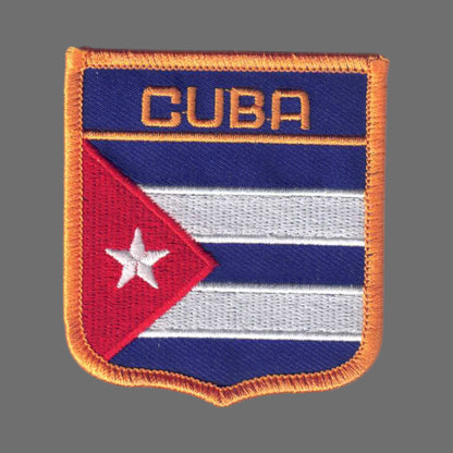 CUBA Country Flag Shield Patch - 6161