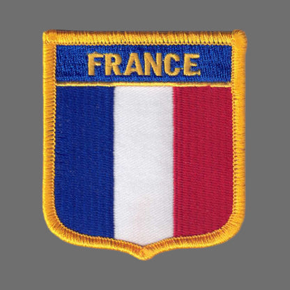 FRANCE Flag Shield Patch - 6261
