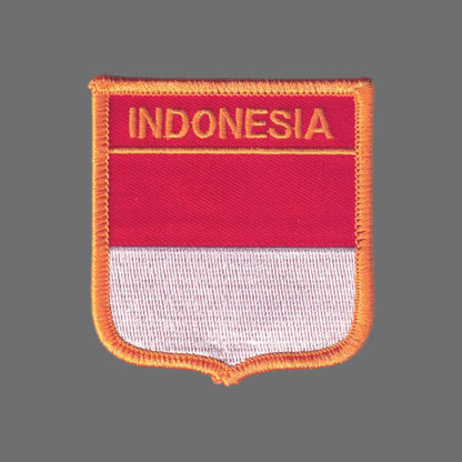 INDONESIA Flag Shield Patch - 6371
