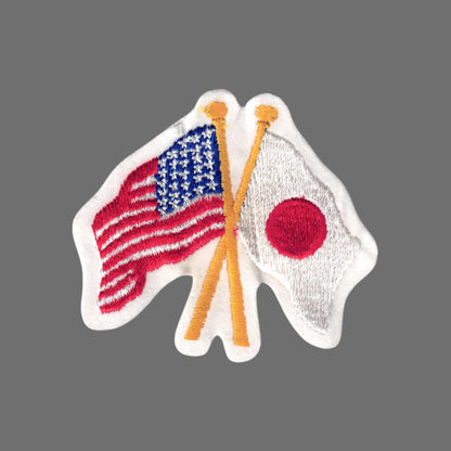 Japan and USA Flags Patch - 6445