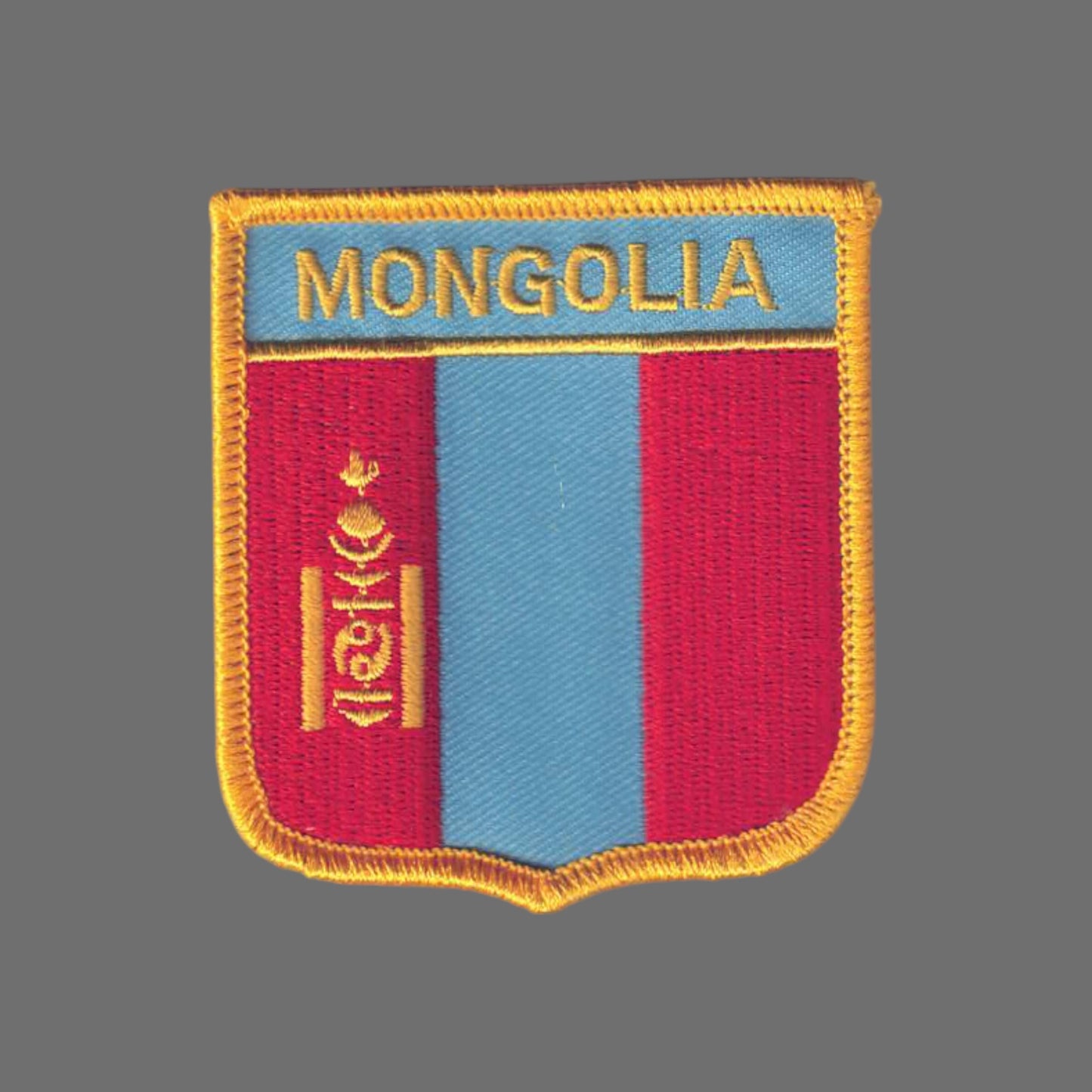 MONGOLIA Flag Shield Patch - 6499