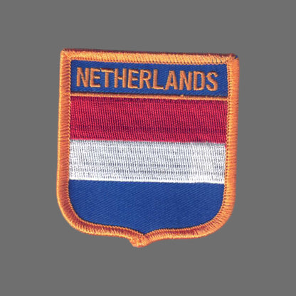 NETHERLANDS Flag Shield Patch - 6511