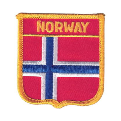 NORWAY Flag Shield Patch - 6541