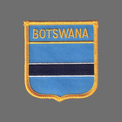 BOTSWANA Flag Shield Patch - 6598