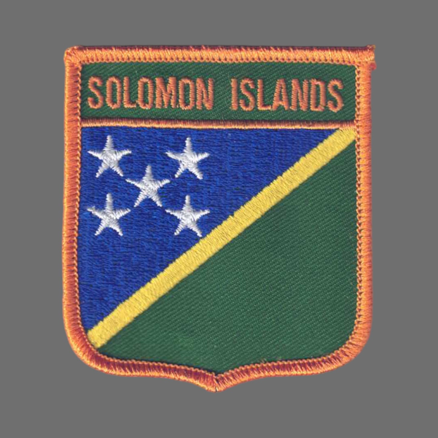 SOLOMON ISLANDS Flag Shield Patch - 6625