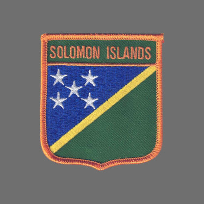 SOLOMON ISLANDS Flag Shield Patch - 6625