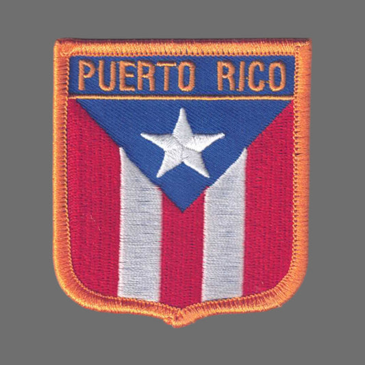 PUERTO RICO Flag Shield Patch - 6631