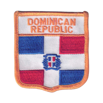 DOMINICAN REPUBLIC Flag Shield Patch - 6641