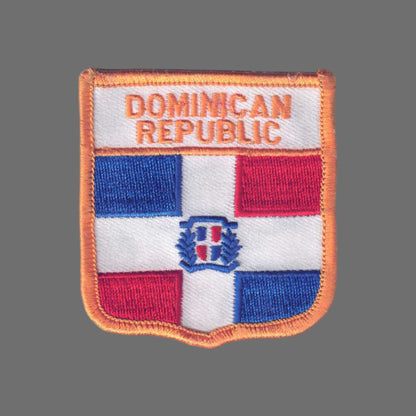 DOMINICAN REPUBLIC Flag Shield Patch - 6641