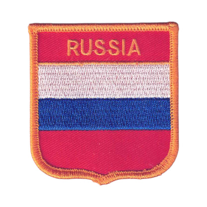 RUSSIA Flag Shield Patch - 6651