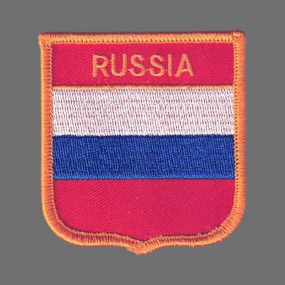 RUSSIA Flag Shield Patch - 6651