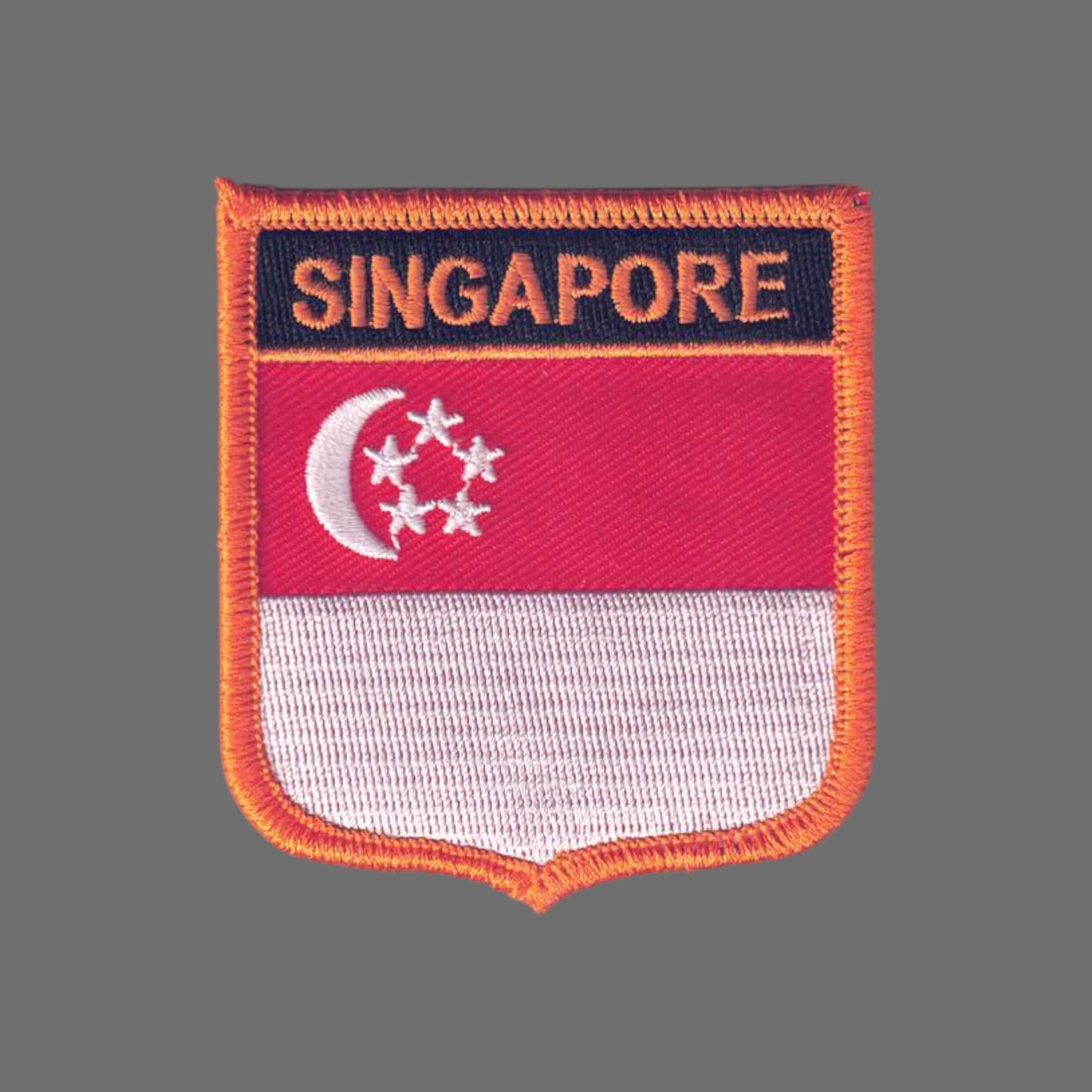 SINGAPORE Flag Shield Patch - 6681