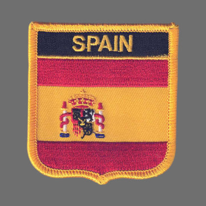 SPAIN Flag Shield Patch - 6711