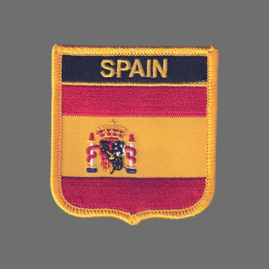 SPAIN Flag Shield Patch - 6711