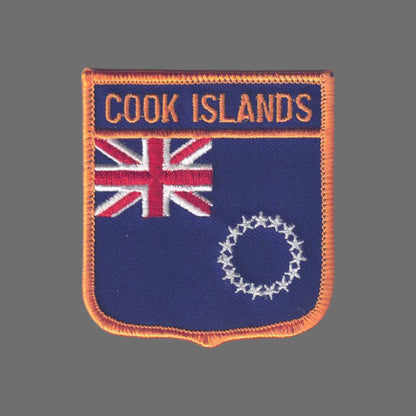 COOK ISLANDS Flag Shield Patch - 6743