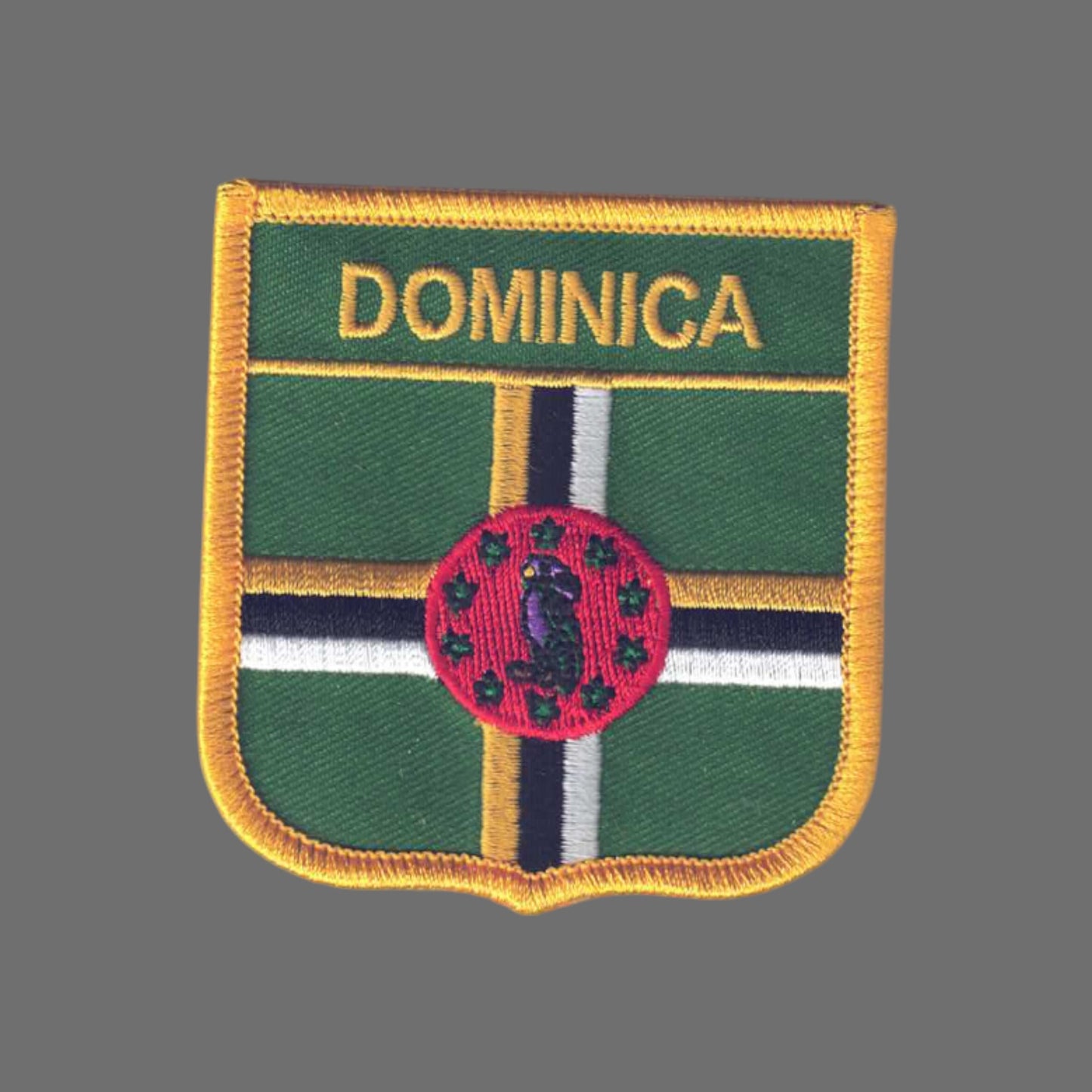 DOMINICA Flag Shield Patch - 6803