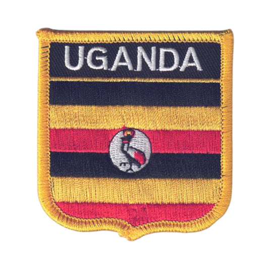 UGANDA Flag Shield Patch - 6808