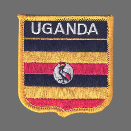 UGANDA Flag Shield Patch - 6808
