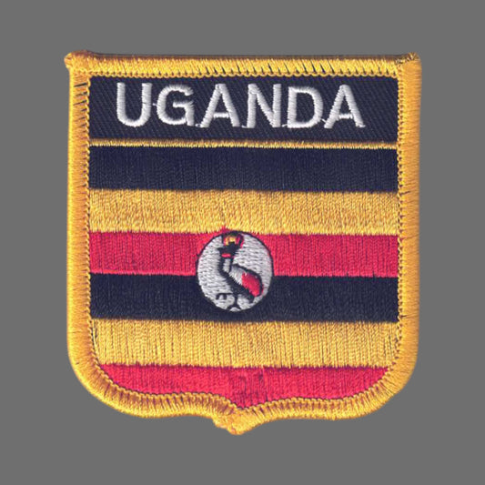 UGANDA Flag Shield Patch - 6808